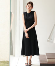 チュールビスチェとカットソーワンピースの2点セットsdp0278 ブラック