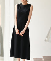 チュールビスチェとカットソーワンピースの2点セットsdp0278 ブラック