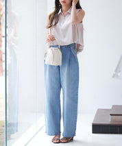 ジッパーノースリーブシャツブラウスsdp0281 ピンクベージュ