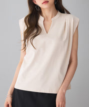 スタンドキーネックタックカットソートップスsdp0282-102-14