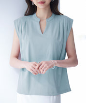 スタンドキーネックタックカットソートップスsdp0282-102-50