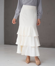 フリルティアードロング丈スカートsdp0283-102-38
