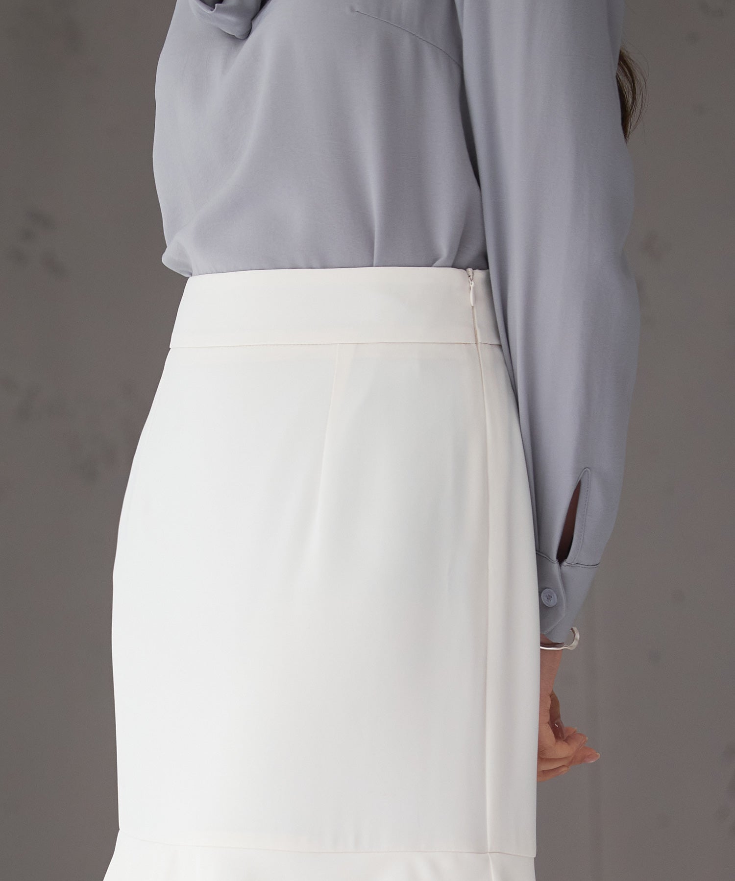 フリルティアードロング丈スカートsdp0283 アイボリー