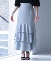 フリルティアードロング丈スカートsdp0283-102-72