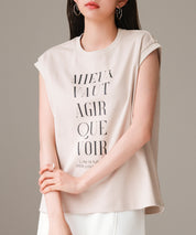 【コットン100%】ロゴプリントカットソーsdp0285-103-14