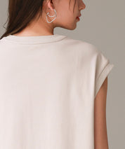 【コットン100%】ロゴプリントカットソーsdp0285 ベージュ