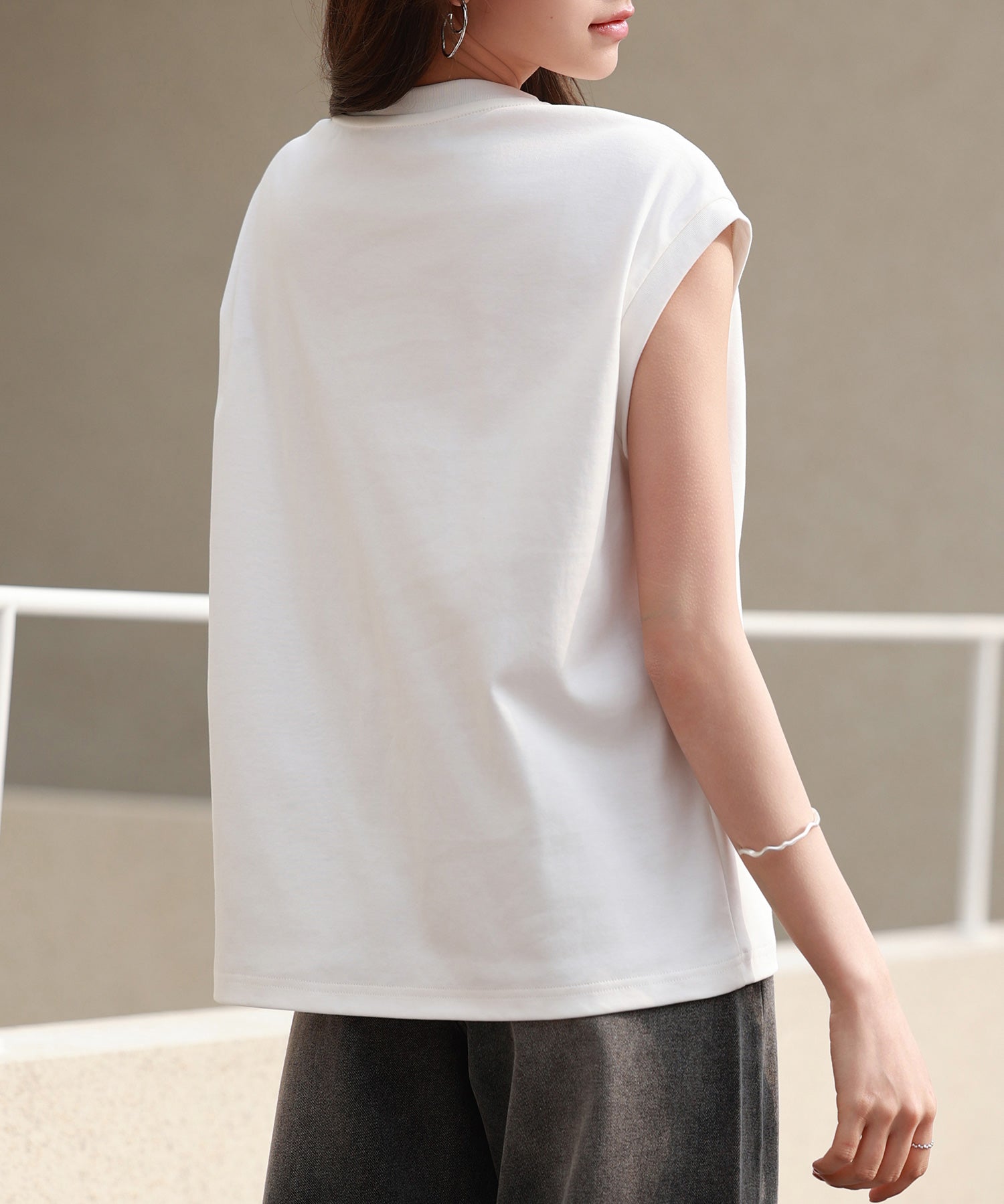 【コットン100%】ロゴプリントカットソーsdp0285 ホワイト