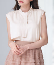 アシメトリーボウタイ風ブラウスsdp0289-102-174