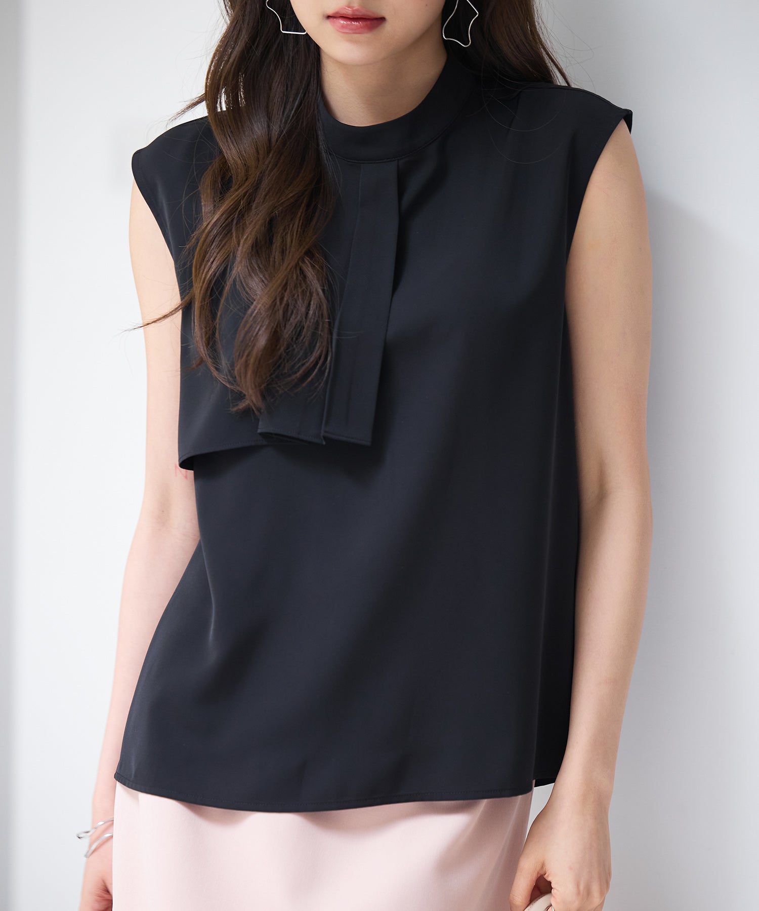 アシメトリーボウタイ風ブラウスsdp0289-102-8