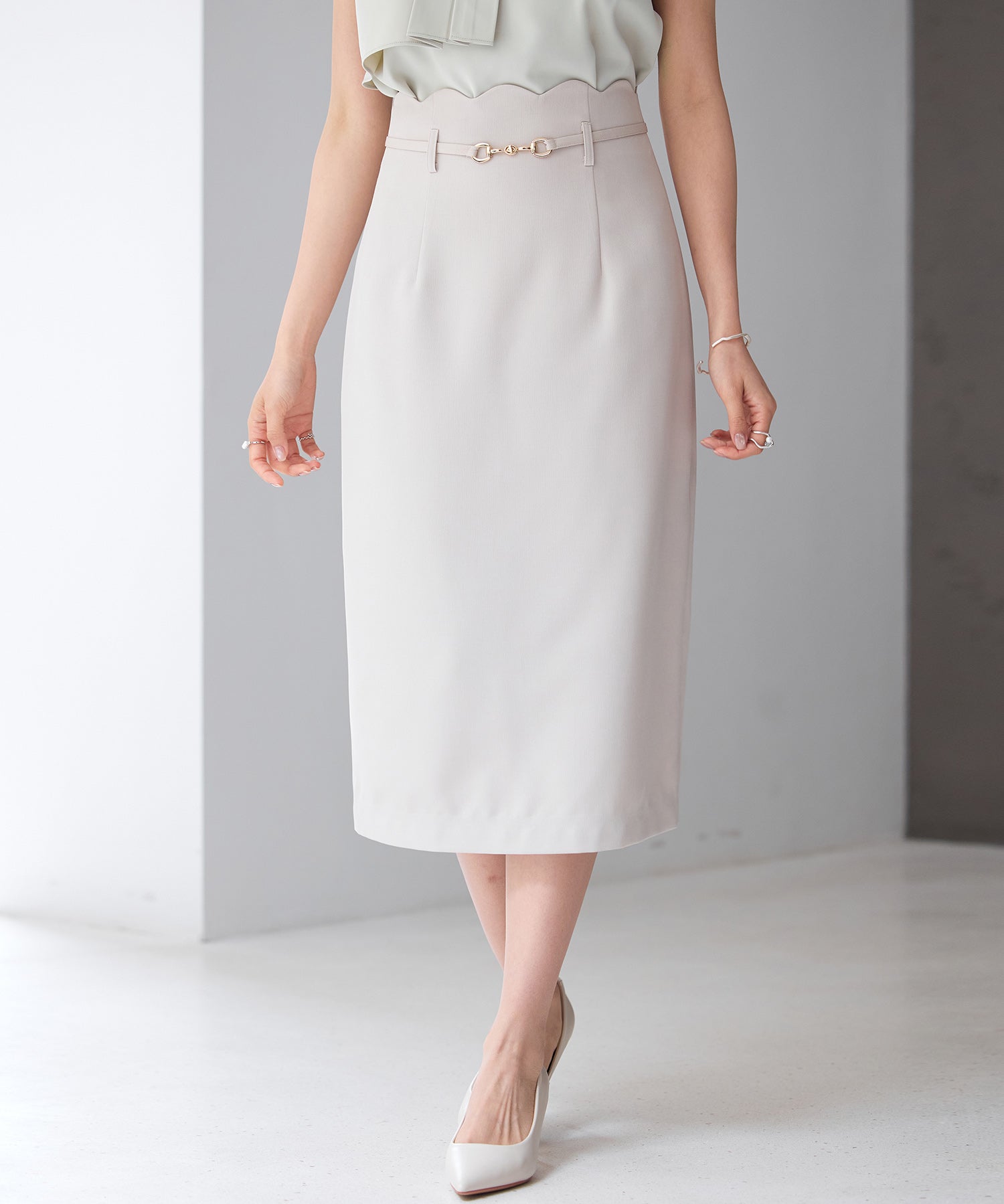 スカラップハイウエストスカートsdp0291-102-14