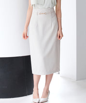 スカラップハイウエストスカートsdp0291 ベージュ