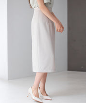 スカラップハイウエストスカートsdp0291 ベージュ