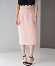 スカラップハイウエストスカートsdp0291 ピンク