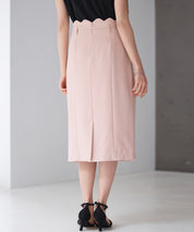 スカラップハイウエストスカートsdp0291 ピンク