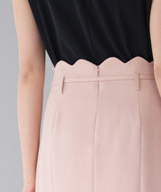 スカラップハイウエストスカートsdp0291 ピンク