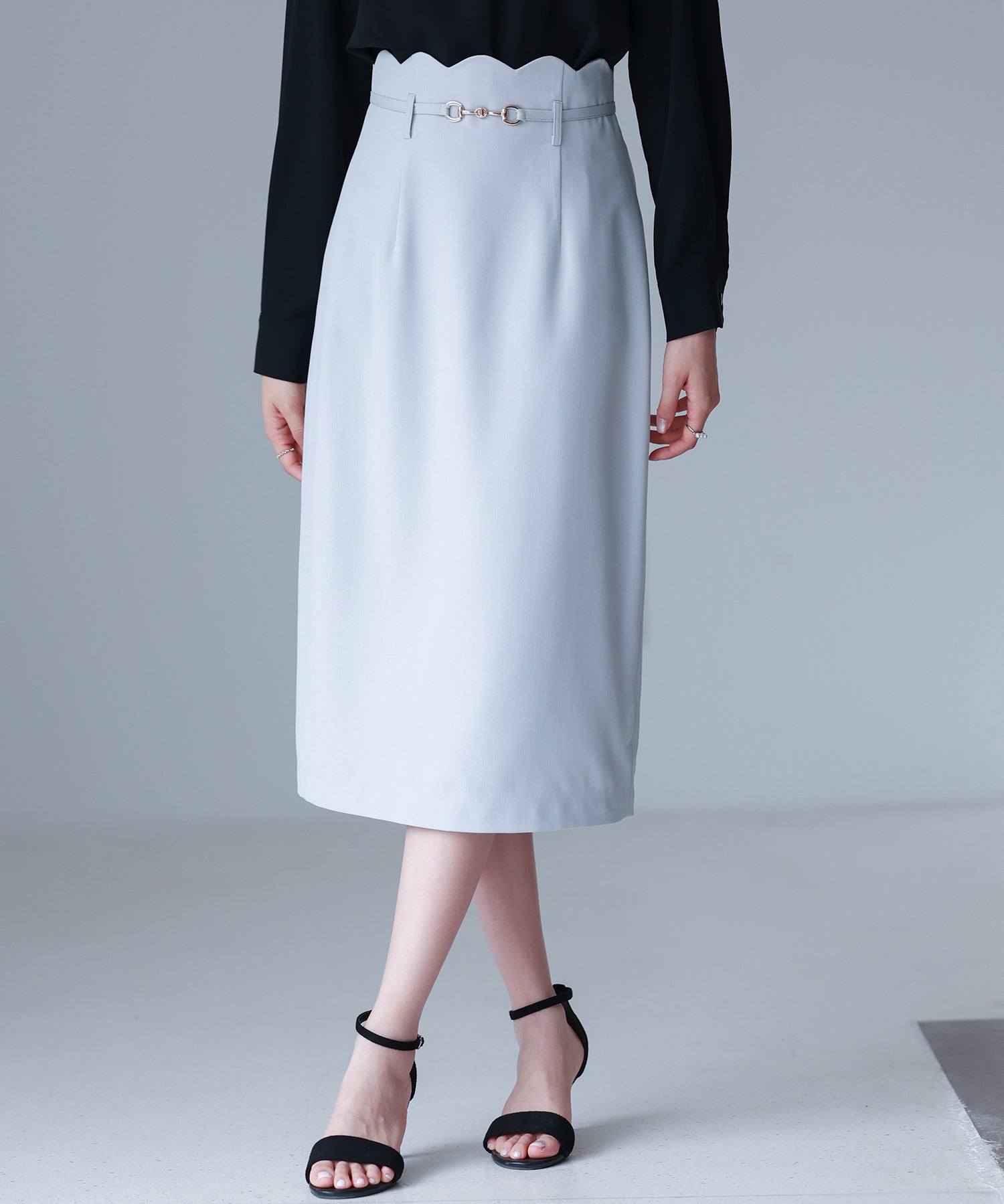 スカラップハイウエストスカートsdp0291-102-72