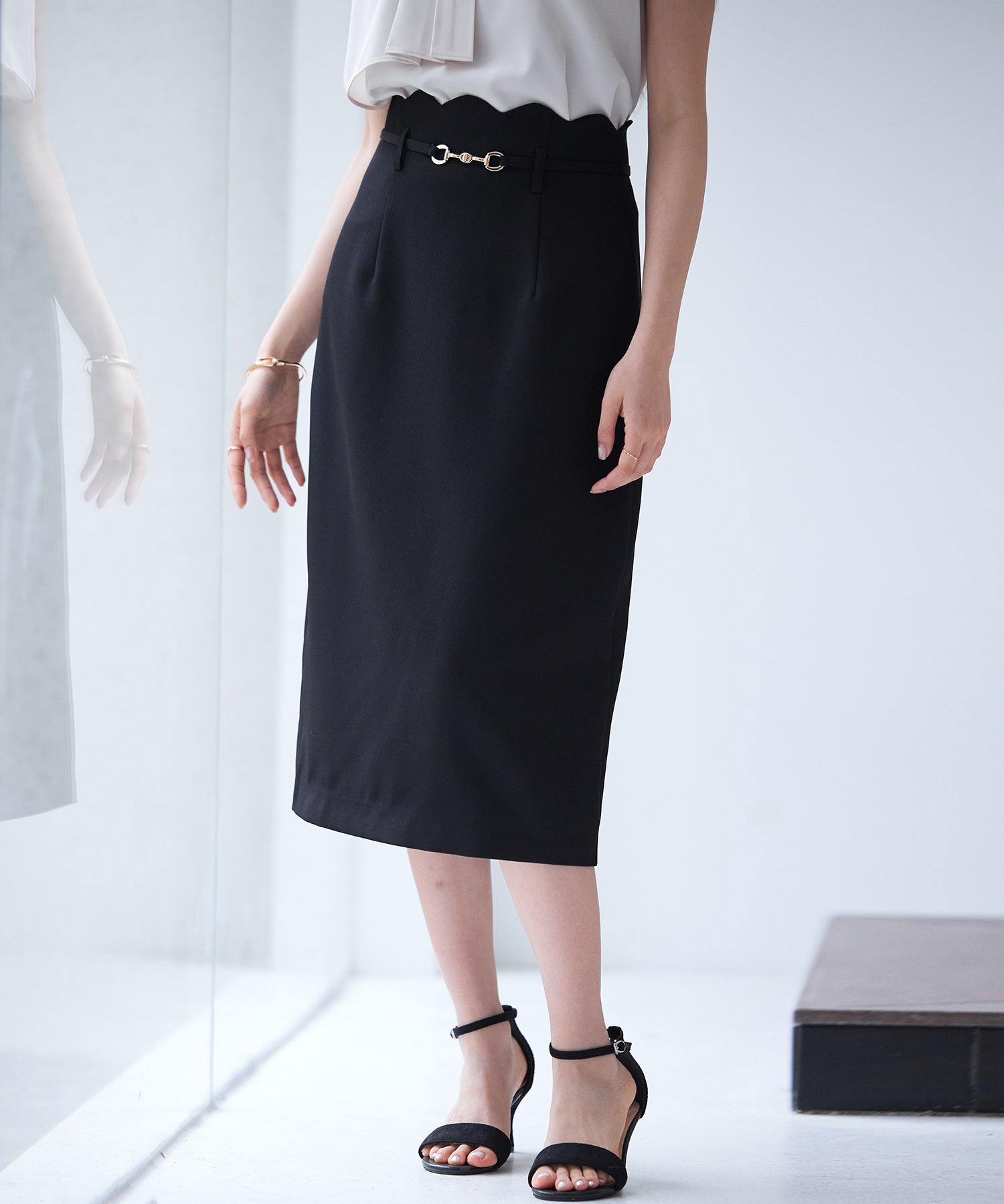 スカラップハイウエストスカートsdp0291-102-8