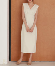 深めVネックカットソーワンピースsdp0292-102-291