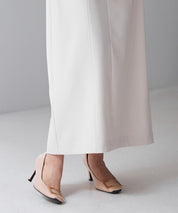 フロントボタンハイウエストスカートsdp0293 ライトベージュ