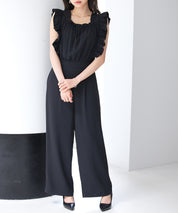 可愛さ満点フリルオールインワンsdp0295 ブラック