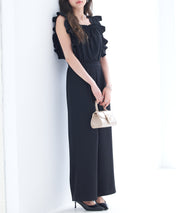 可愛さ満点フリルオールインワンsdp0295 ブラック