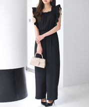 可愛さ満点フリルオールインワンsdp0295 ブラック