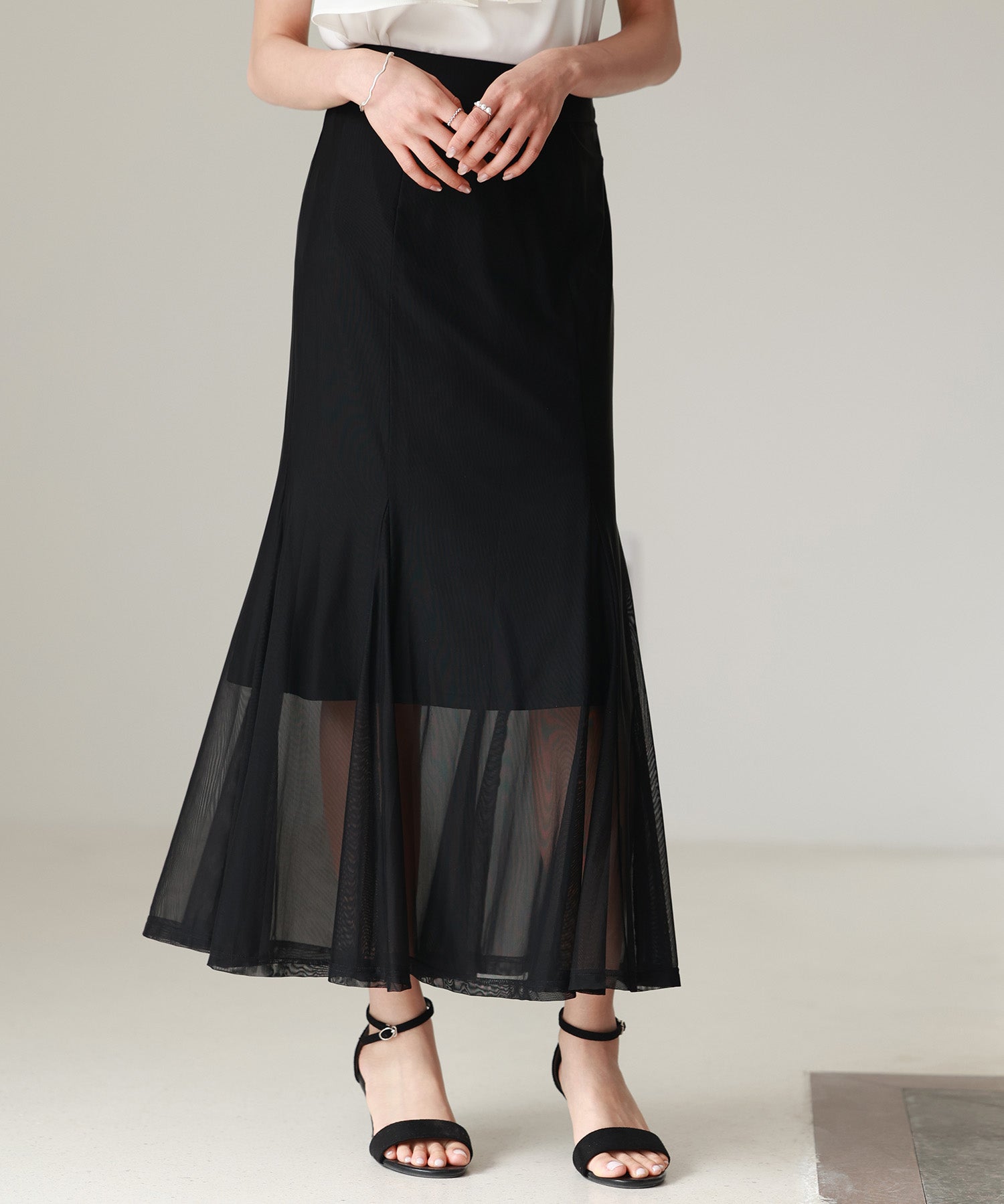 マーメイドチュールロングスカートsdp0298-102-8