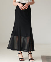 マーメイドチュールロングスカートsdp0298-102-8