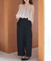 オーガンジートップスとオールインワンの2点セットsdp0300-102-8