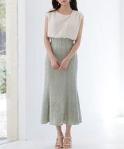 アシンメトリフレンチスリーブブラウスsdp0301 ベージュ