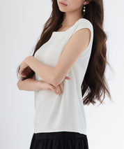 アシンメトリフレンチスリーブブラウスsdp0301 ホワイト