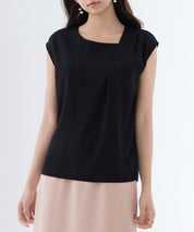 アシンメトリフレンチスリーブブラウスsdp0301 ブラック