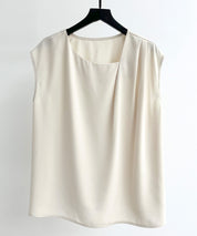 アシンメトリフレンチスリーブブラウスsdp0301 ベージュ