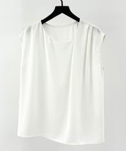 アシンメトリフレンチスリーブブラウスsdp0301 ホワイト