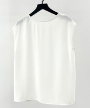 アシンメトリフレンチスリーブブラウスsdp0301 ホワイト