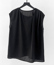 アシンメトリフレンチスリーブブラウスsdp0301 ブラック