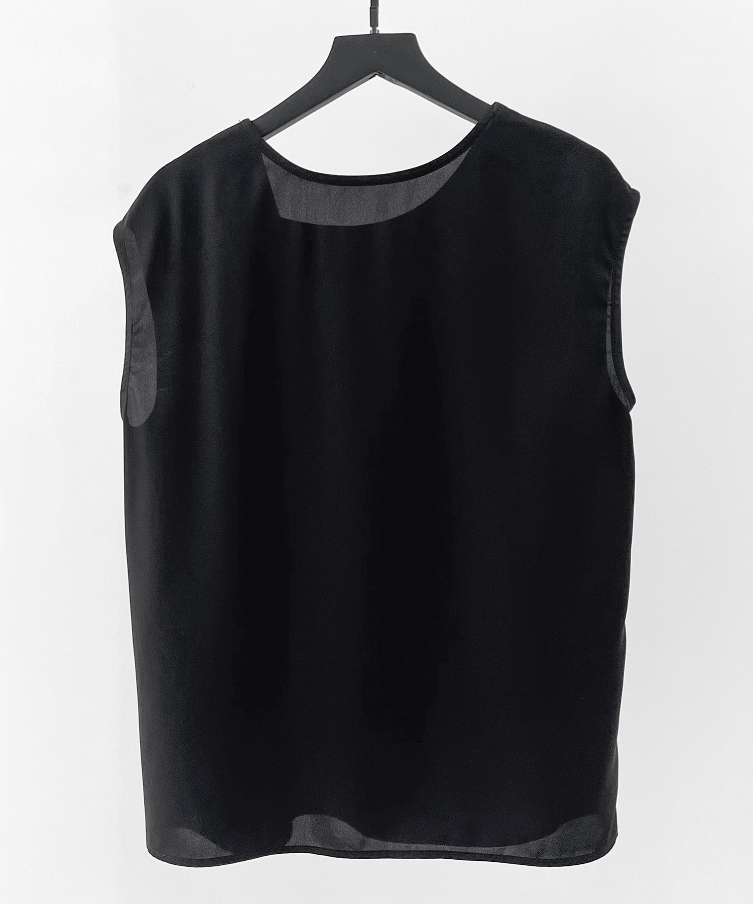 アシンメトリフレンチスリーブブラウスsdp0301 ブラック