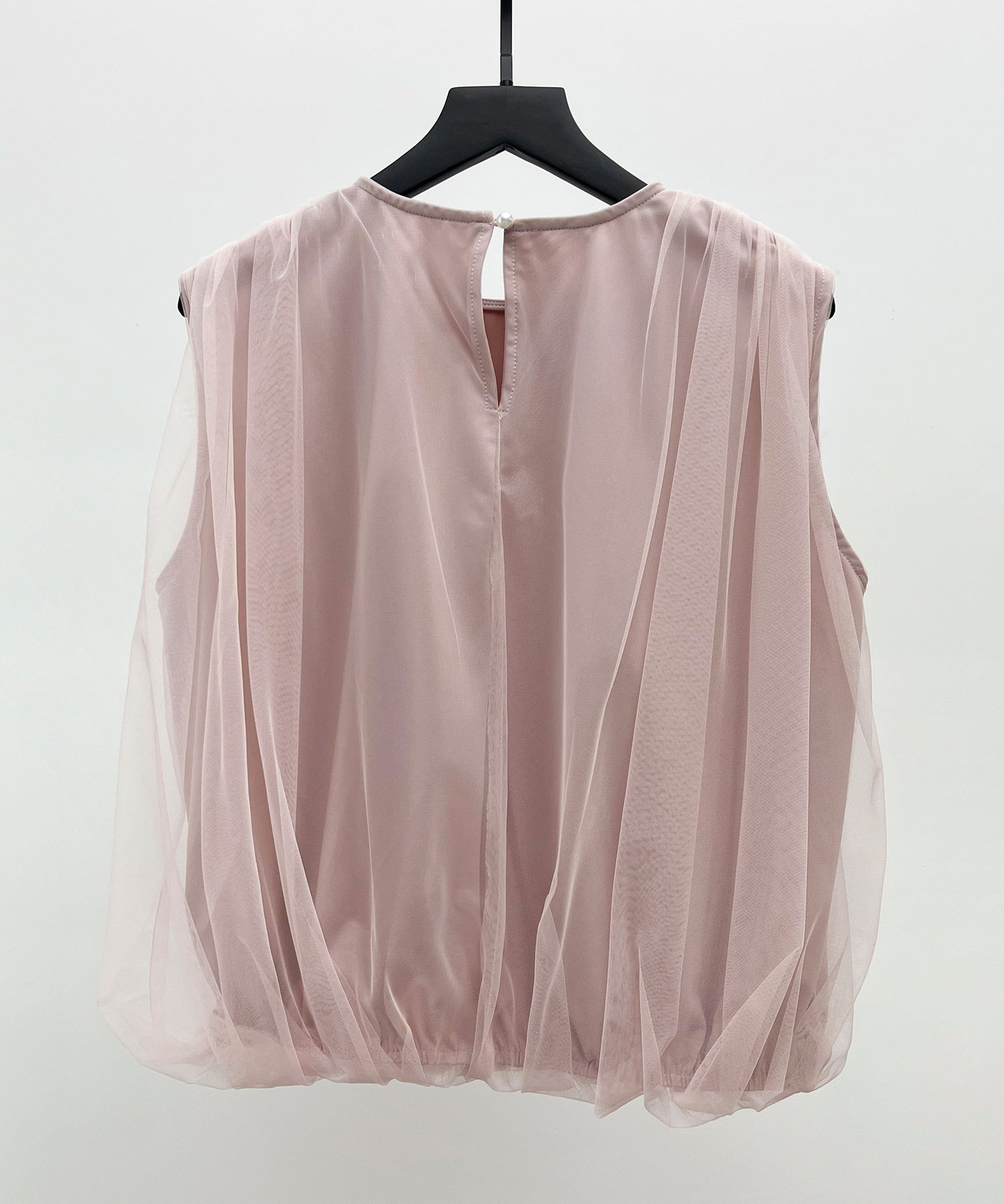 ふんわりチュールノースリーブブラウスsdp0303 ピンク