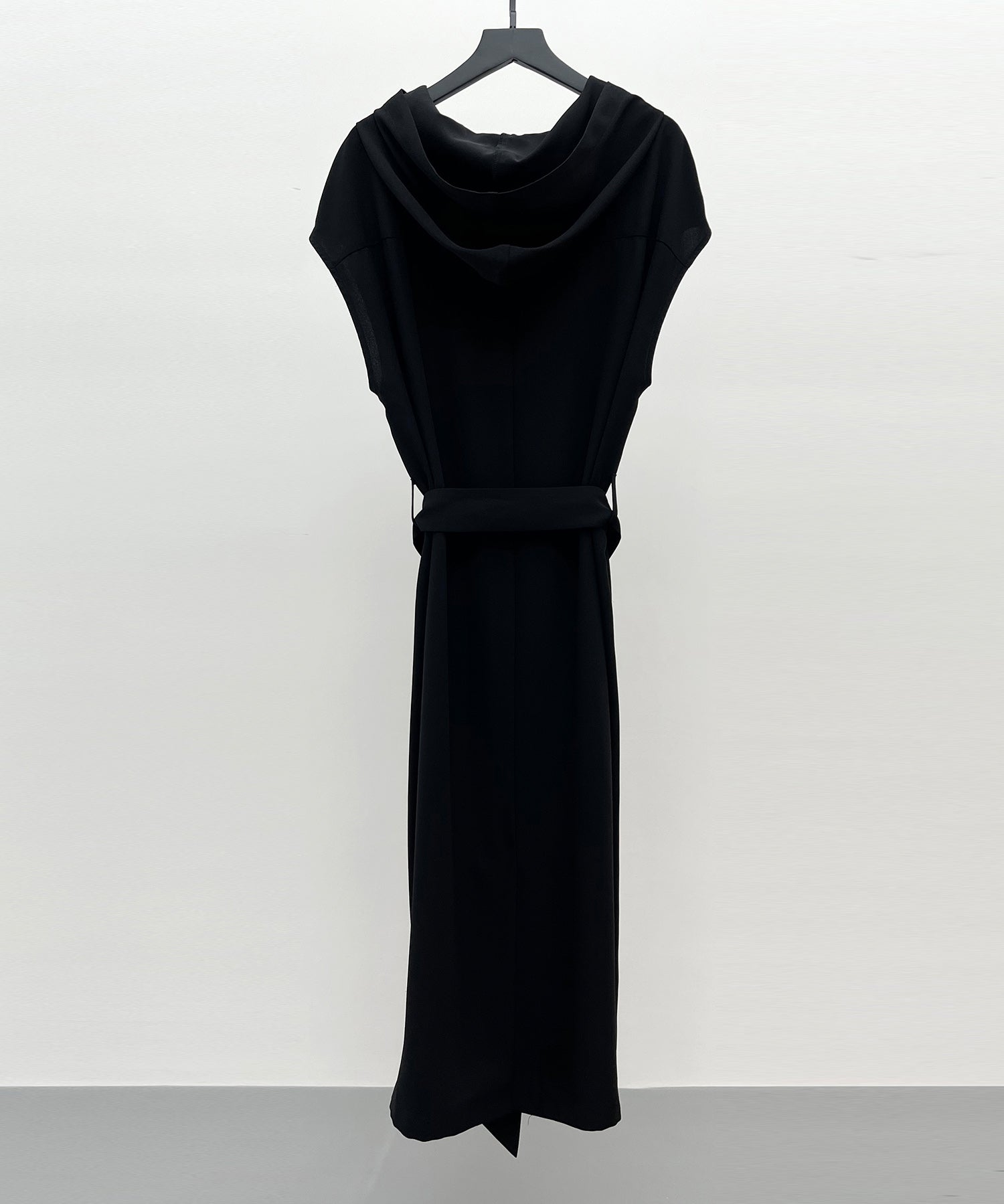 体型カバージップミモレ丈ワンピースsdp0304 ブラック