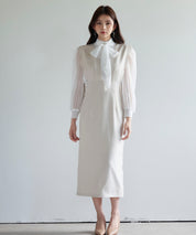 パール付きスカラップジャンパースカートsdp0306 ベージュ