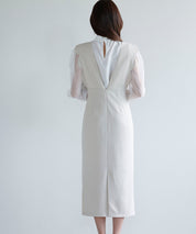 パール付きスカラップジャンパースカートsdp0306 ベージュ