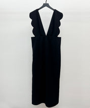 パール付きスカラップジャンパースカートsdp0306 ブラック