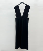 パール付きスカラップジャンパースカートsdp0306 ブラック