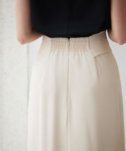 ビッグリボンロングタイトスカートsdp0312 ベージュ