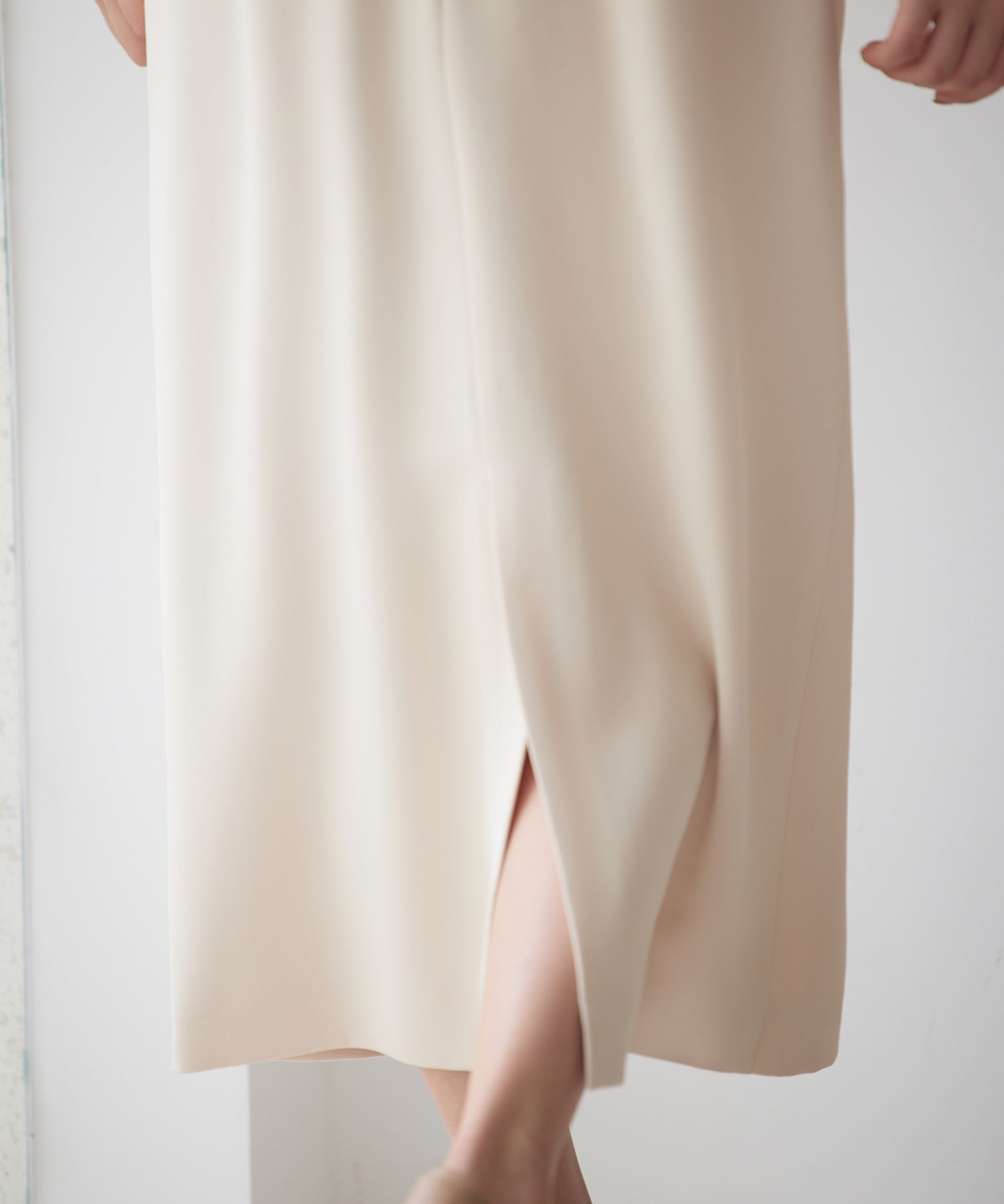 ビッグリボンロングタイトスカートsdp0312 ベージュ