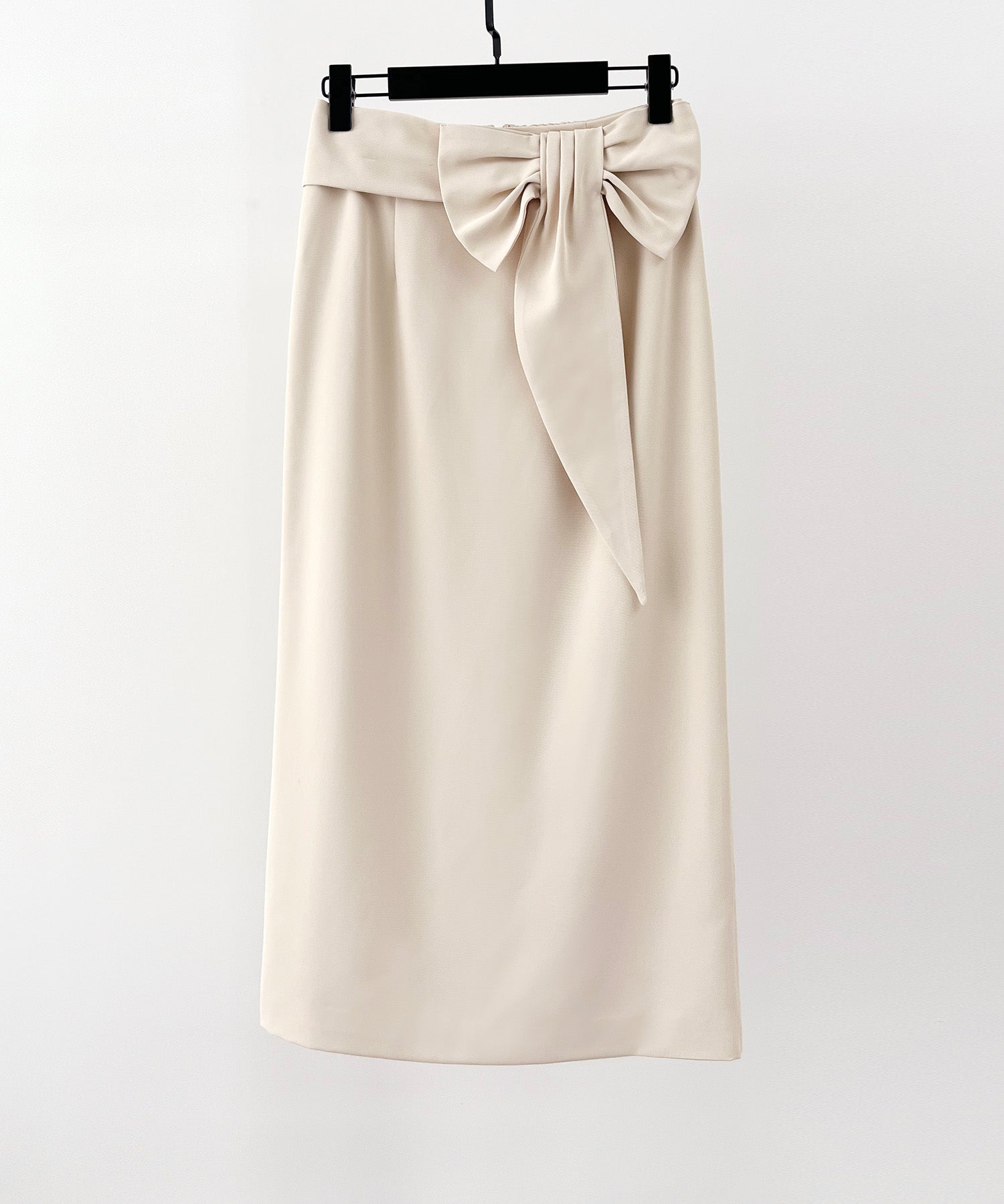 ビッグリボンロングタイトスカートsdp0312 ベージュ