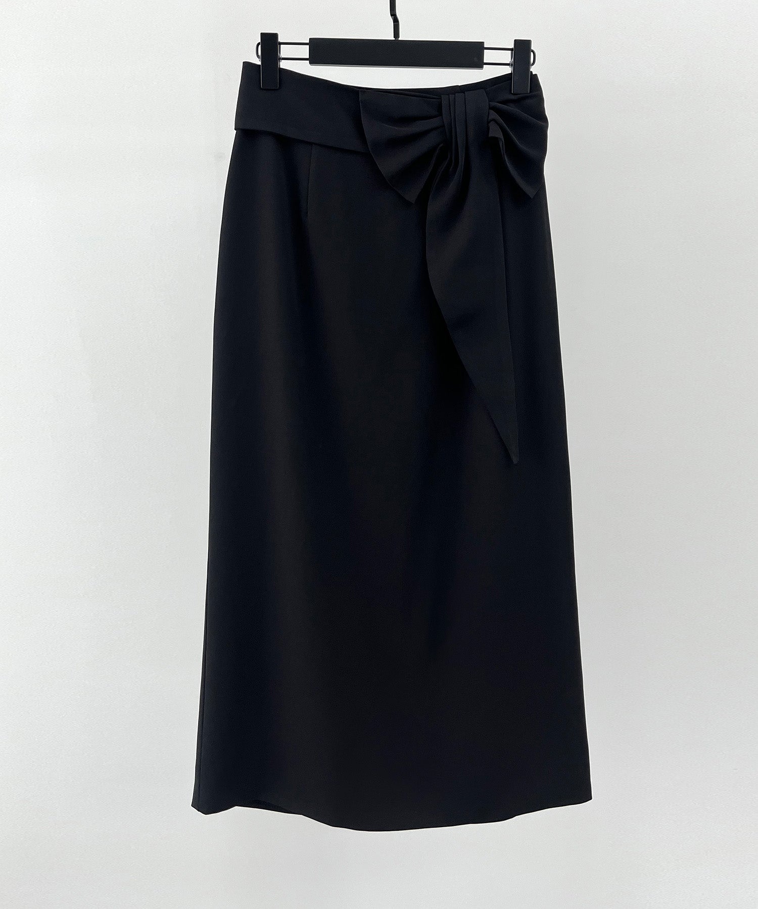 ビッグリボンロングタイトスカートsdp0312 ブラック