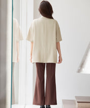 テーラード半袖ジャケットsdp0314 ベージュ