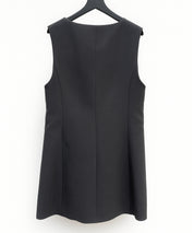 ノーカラーダブルブレストベストsdp0317 チャコール