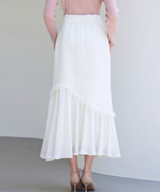 ドッキングアシンメトリースカートsdp0320 アイボリー